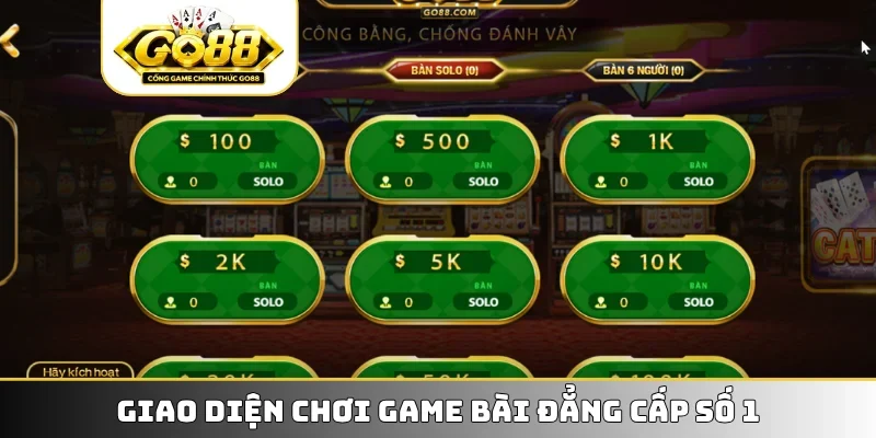 Sản phẩm game bài GO88 chào đón hội viên